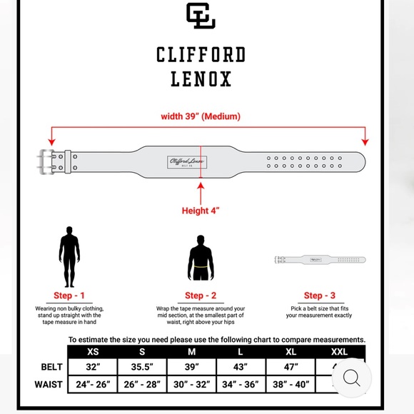 Clifford Lenox THE ORIGINAL // LEATHER LIFTING BELT // BROWN - Picture 12 of 13